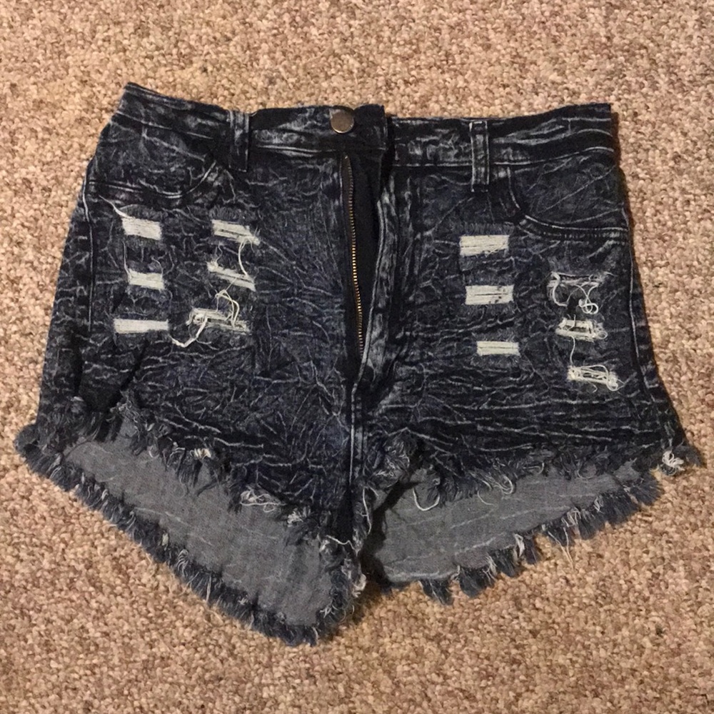 Highly Distressed Aphrodite Brand Shorts